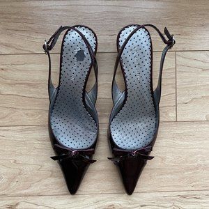 Anne Klein Maroon Kitten Heels